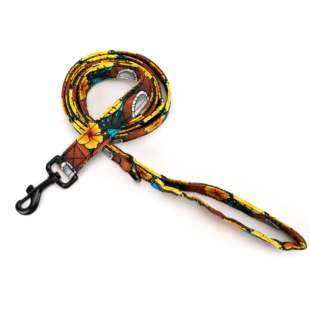 100% Cotton Adjustable Dog Leash Black Coconuts main