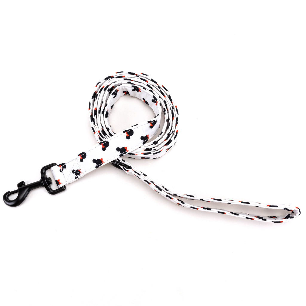 100% Cotton Adjustable Dog Leash Black Minnie main