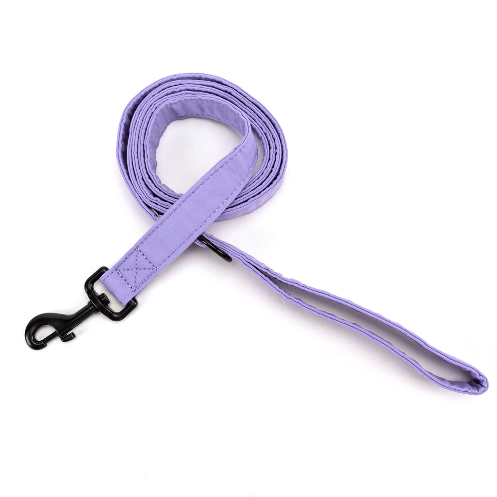 100% Cotton Adjustable Dog Leash Black Lavender main