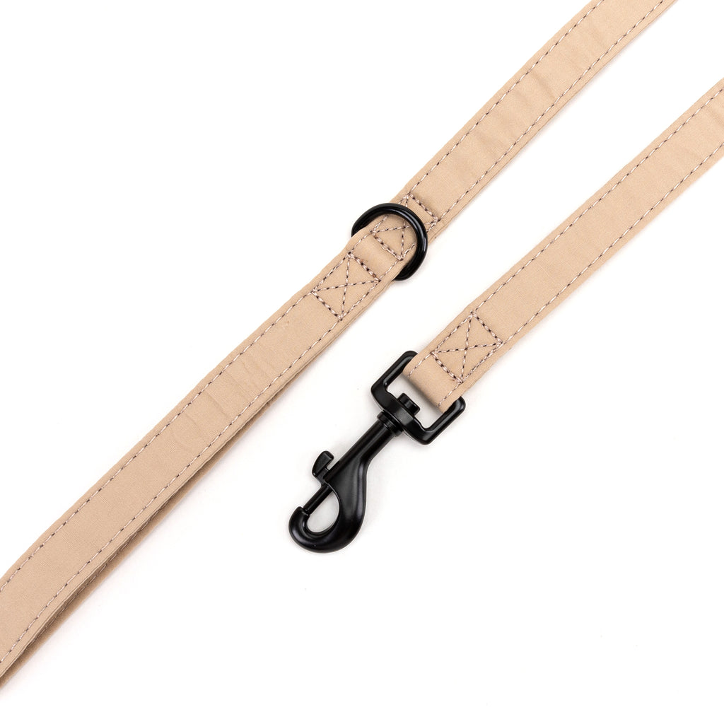 100% Cotton Adjustable Dog Leash Beige 100% Cotton Adjustable Dog Leash Beige hardware