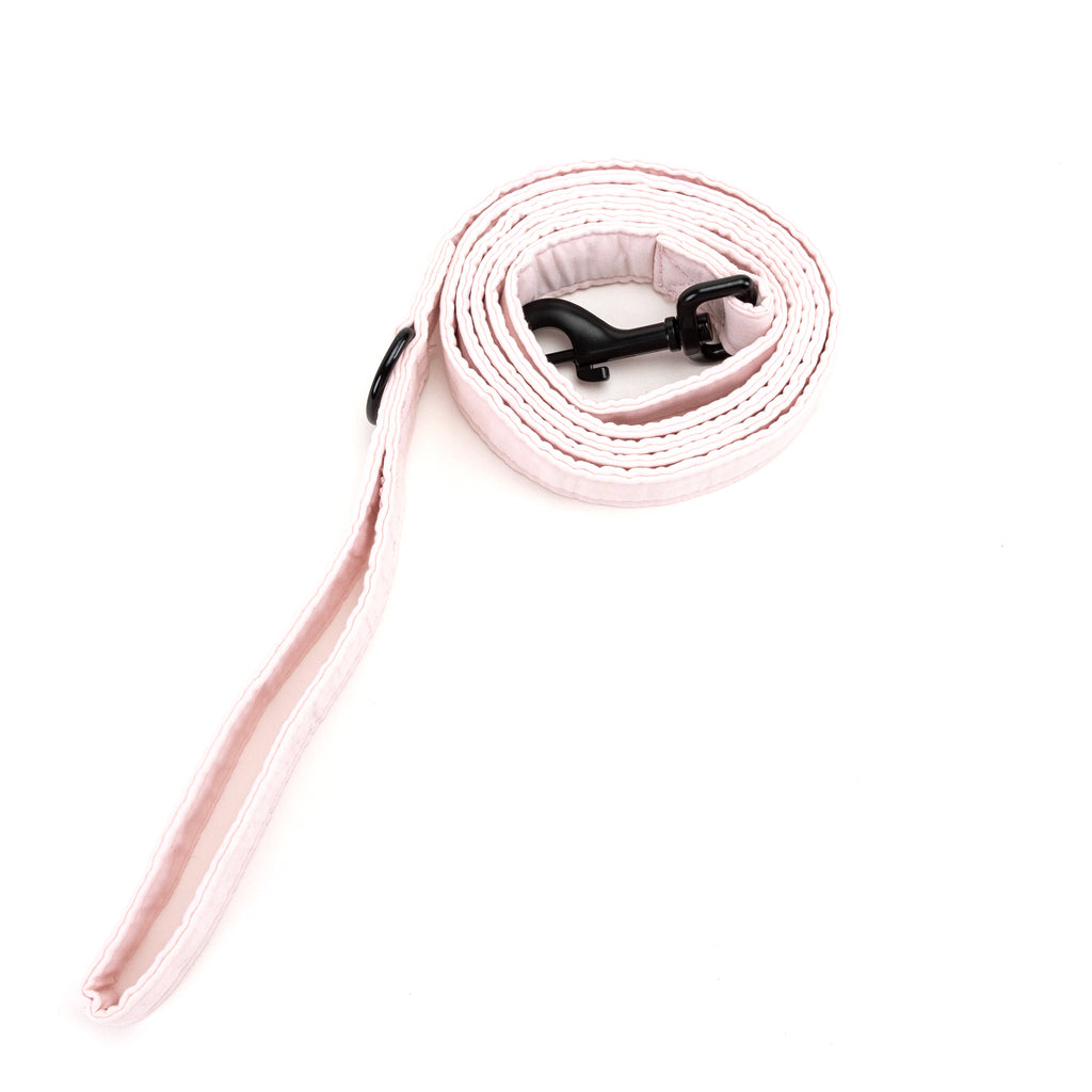 100% Cotton Adjustable Dog Leash Pink rolled
