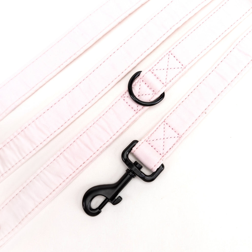 100% Cotton Adjustable Dog Leash Pink detail