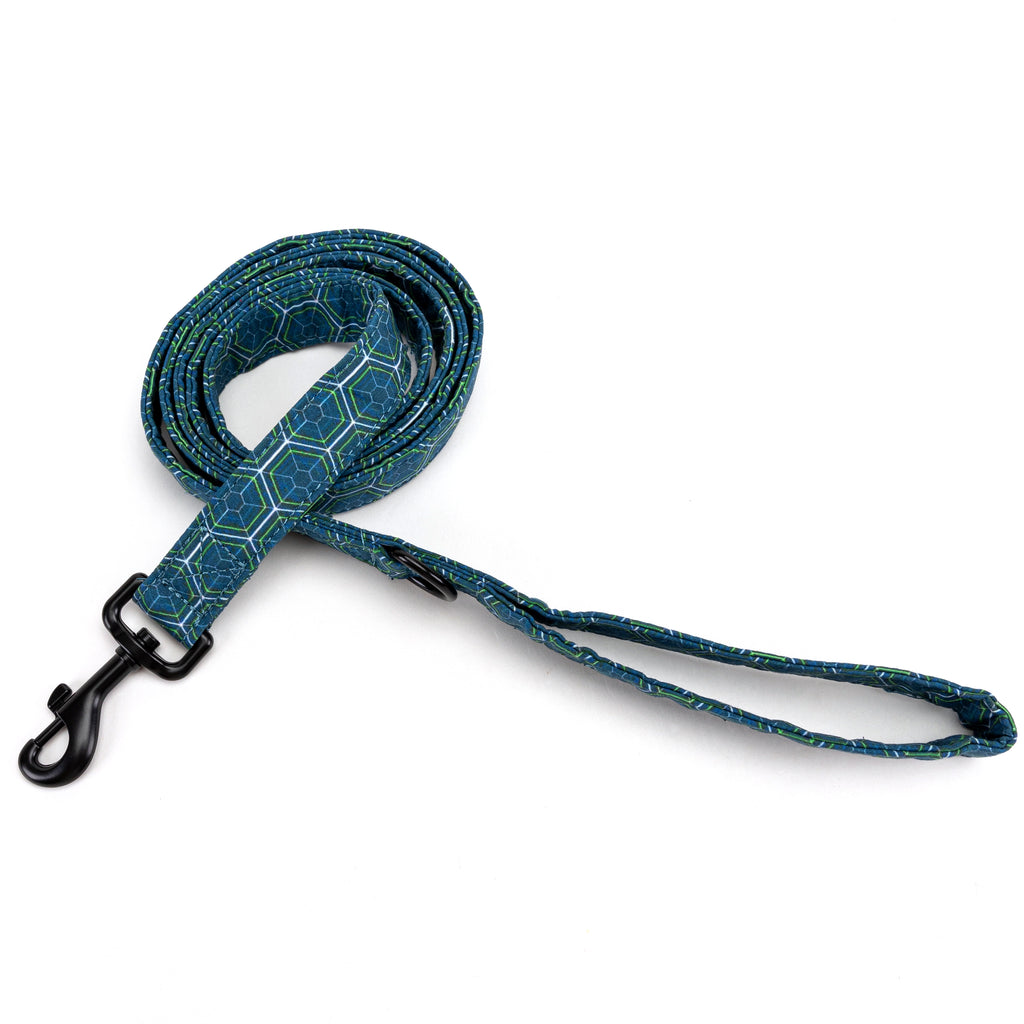 100% Cotton Adjustable Dog Leash Black Honeycomb main