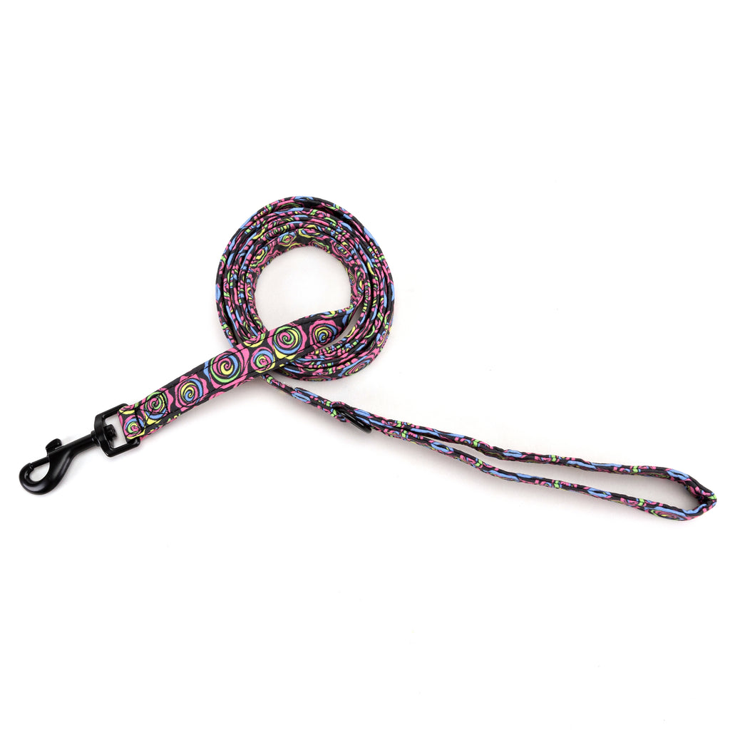 100% Cotton Adjustable Dog Leash Roses main