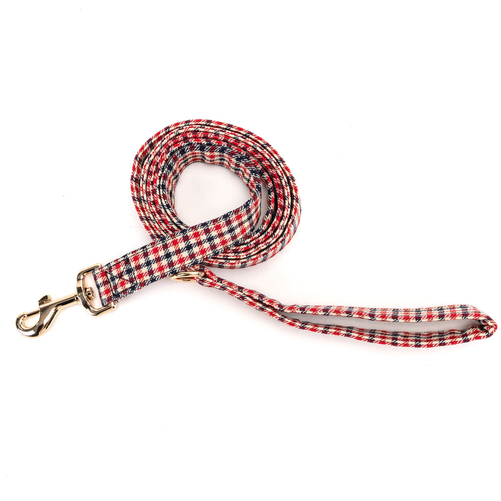 100% Cotton Adjustable Dog Leash Gold  Shepherd two Tone main