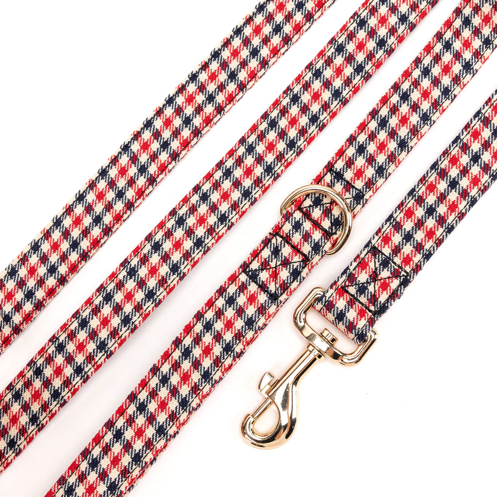 100% Cotton Adjustable Dog Leash Gold  Shepherd two Tone detail