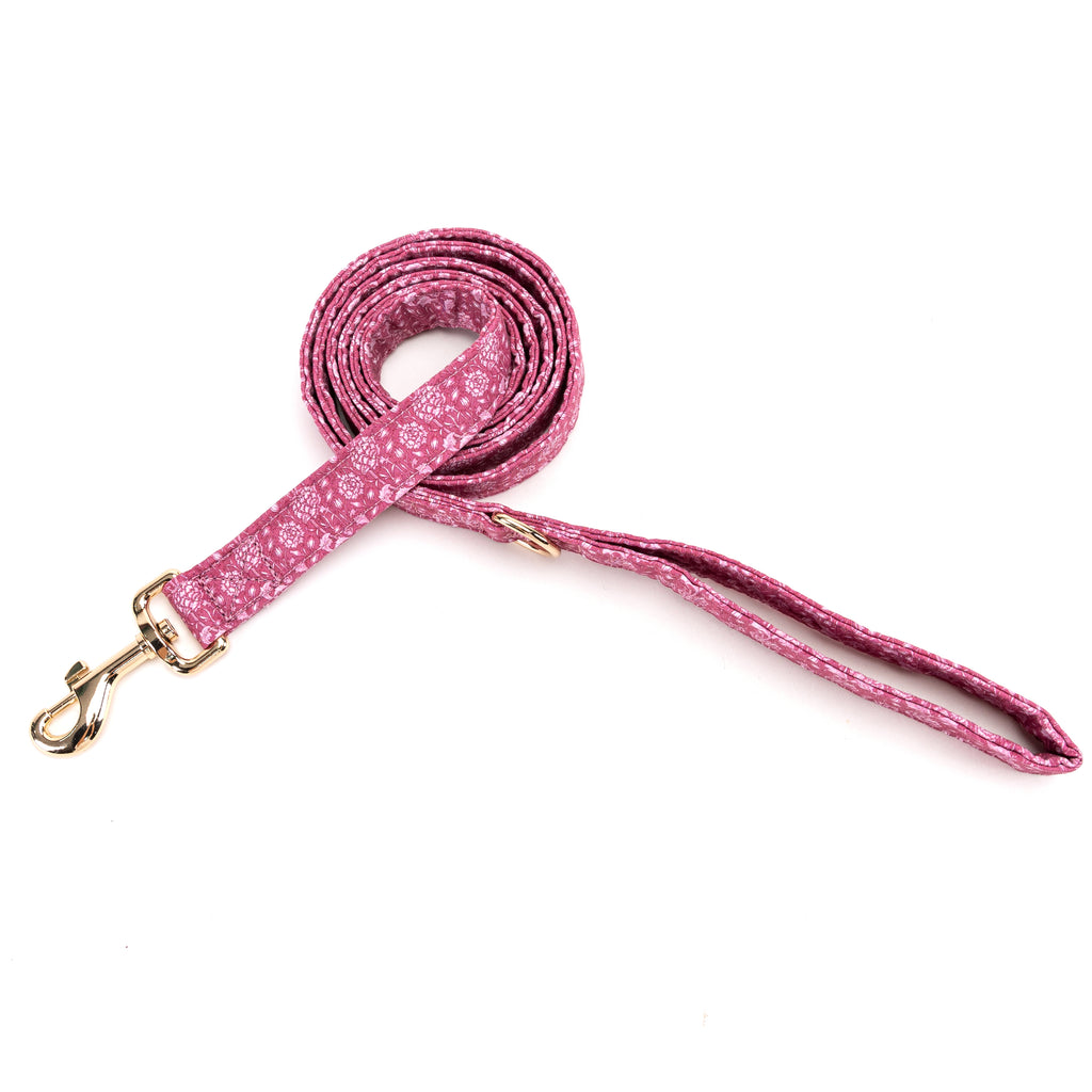 100% Cotton Adjustable Dog Leash Gold  Wild Tulip main