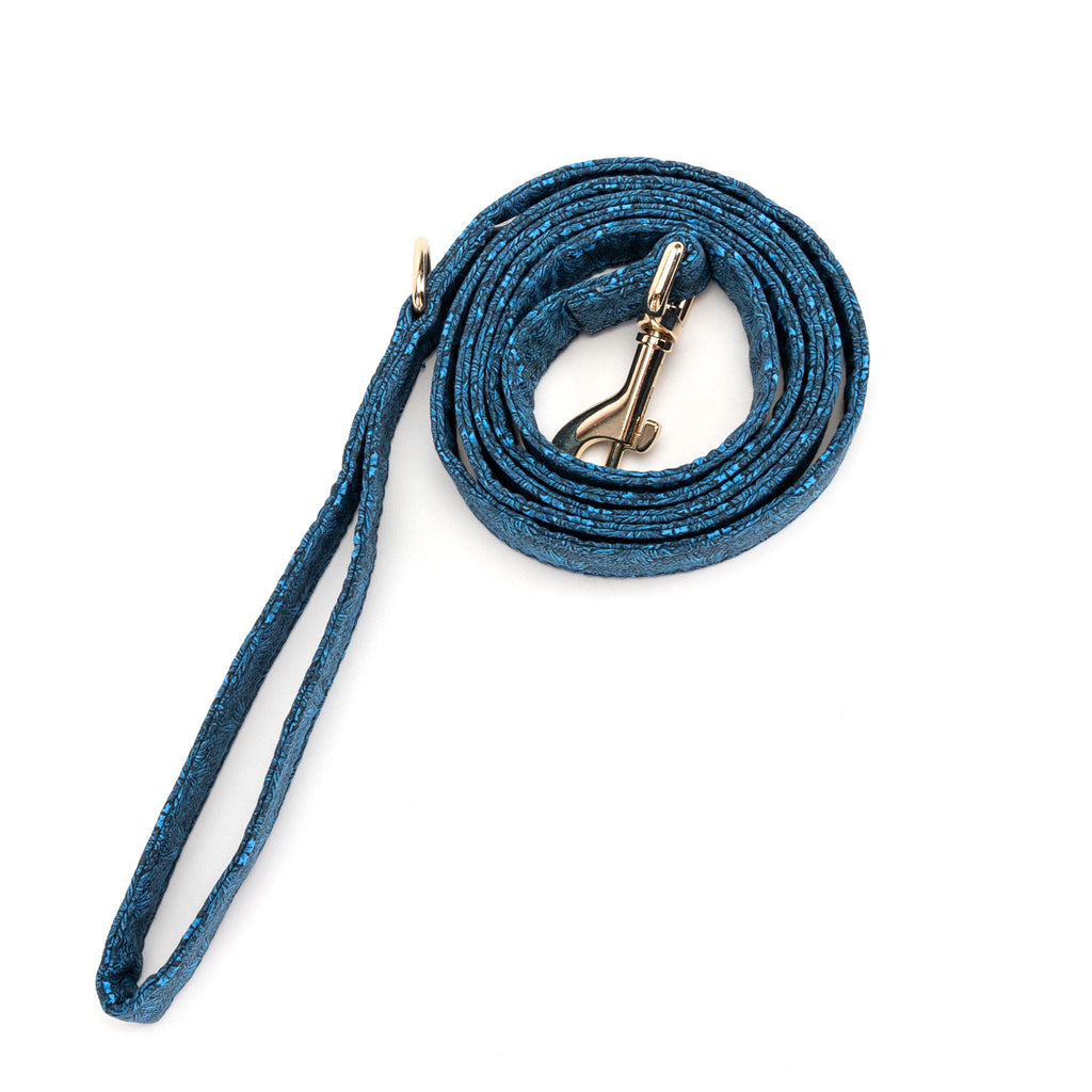 100% Cotton Adjustable Dog Leash Gold  Marigold rolled