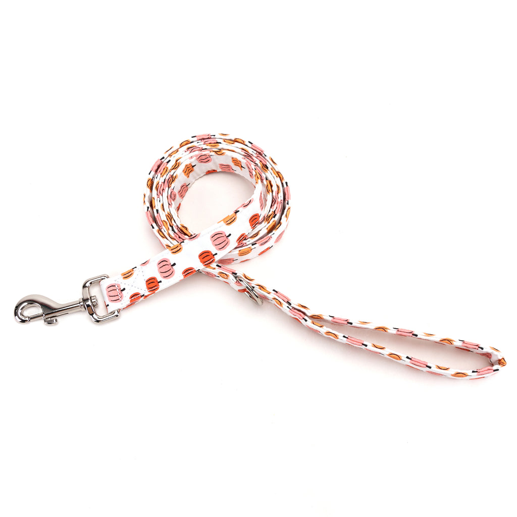 100% Cotton Adjustable Dog Leash Silver Love Halloween main
