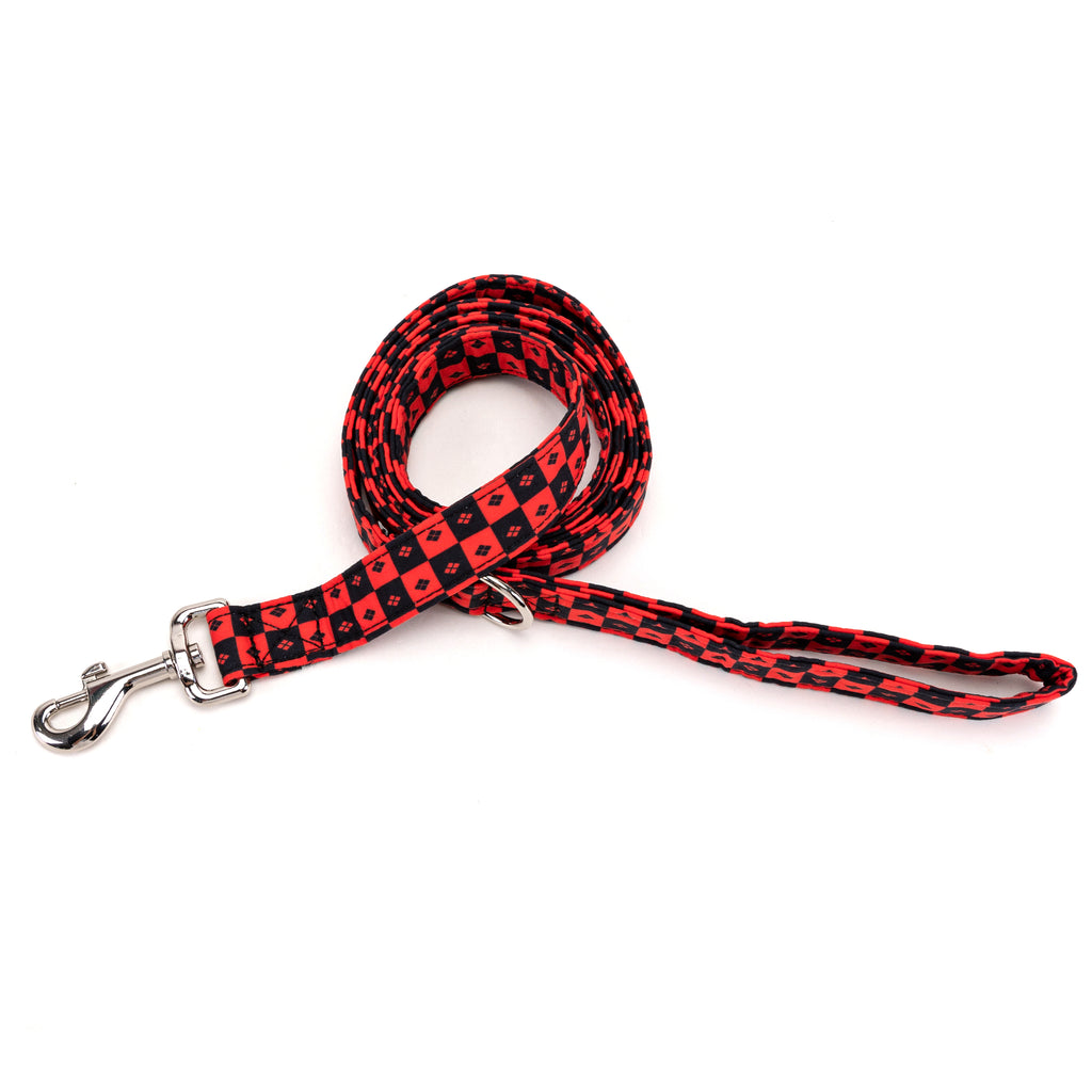 100% Cotton Adjustable Dog Leash Silver Harley Quinn main