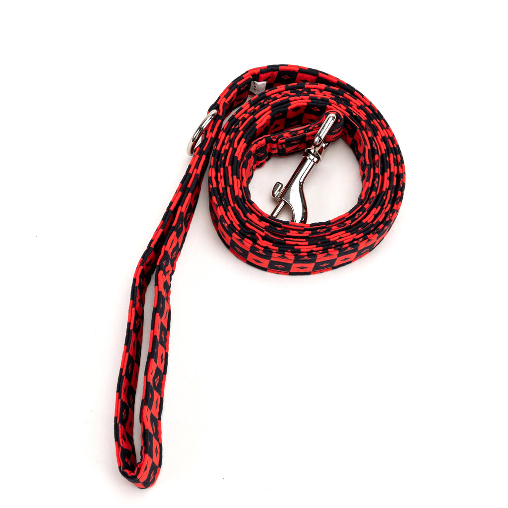 100% Cotton Adjustable Dog Leash Silver Harley Quinn rolled