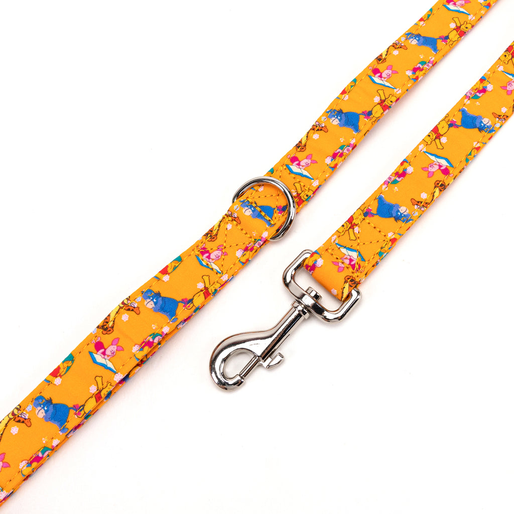 Winnie the Pooh Dog Leash with Durable Silver Hardware 