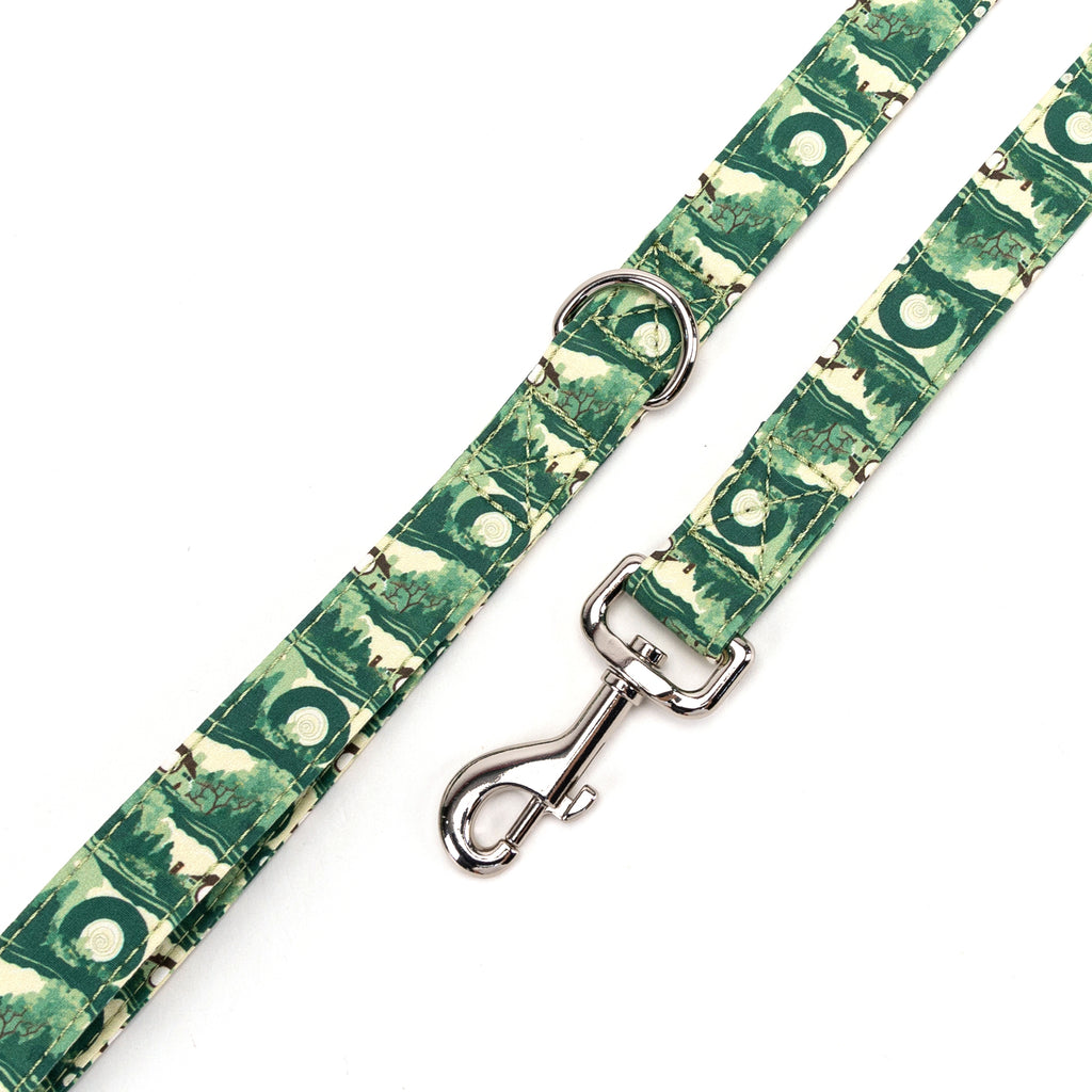100% Cotton Adjustable Dog Leash Silver The Shire LOTR hardware
