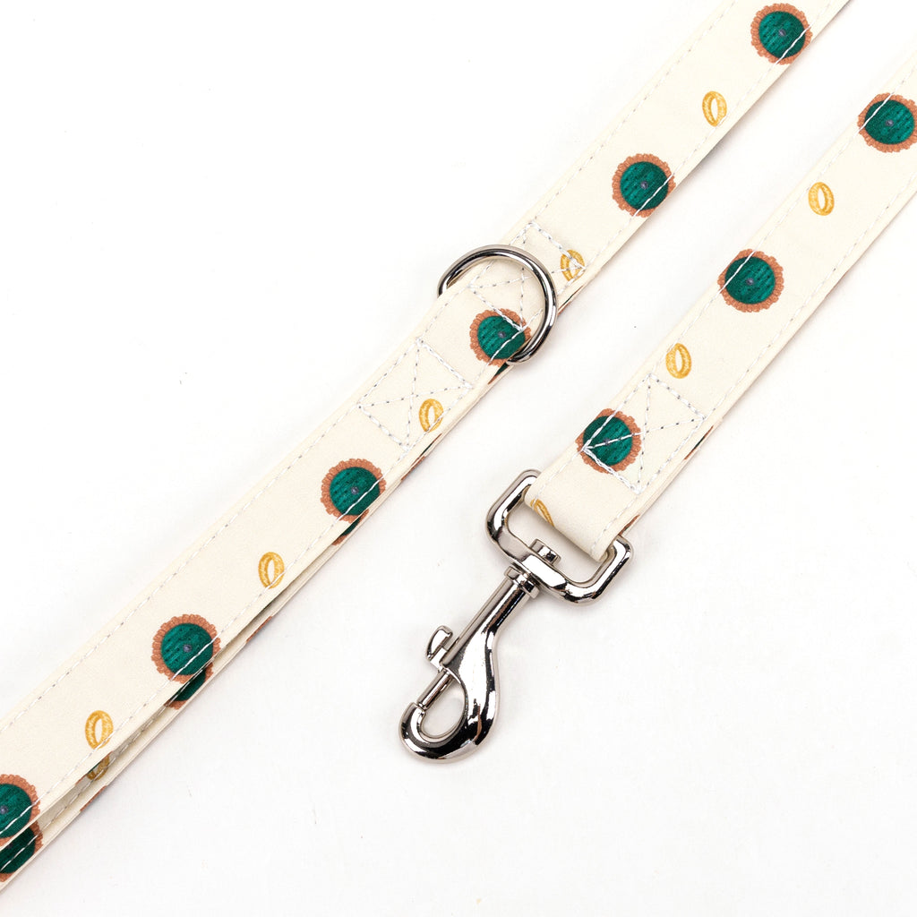 100% Cotton Adjustable Dog Leash Silver The Hobbit LOTR hardware