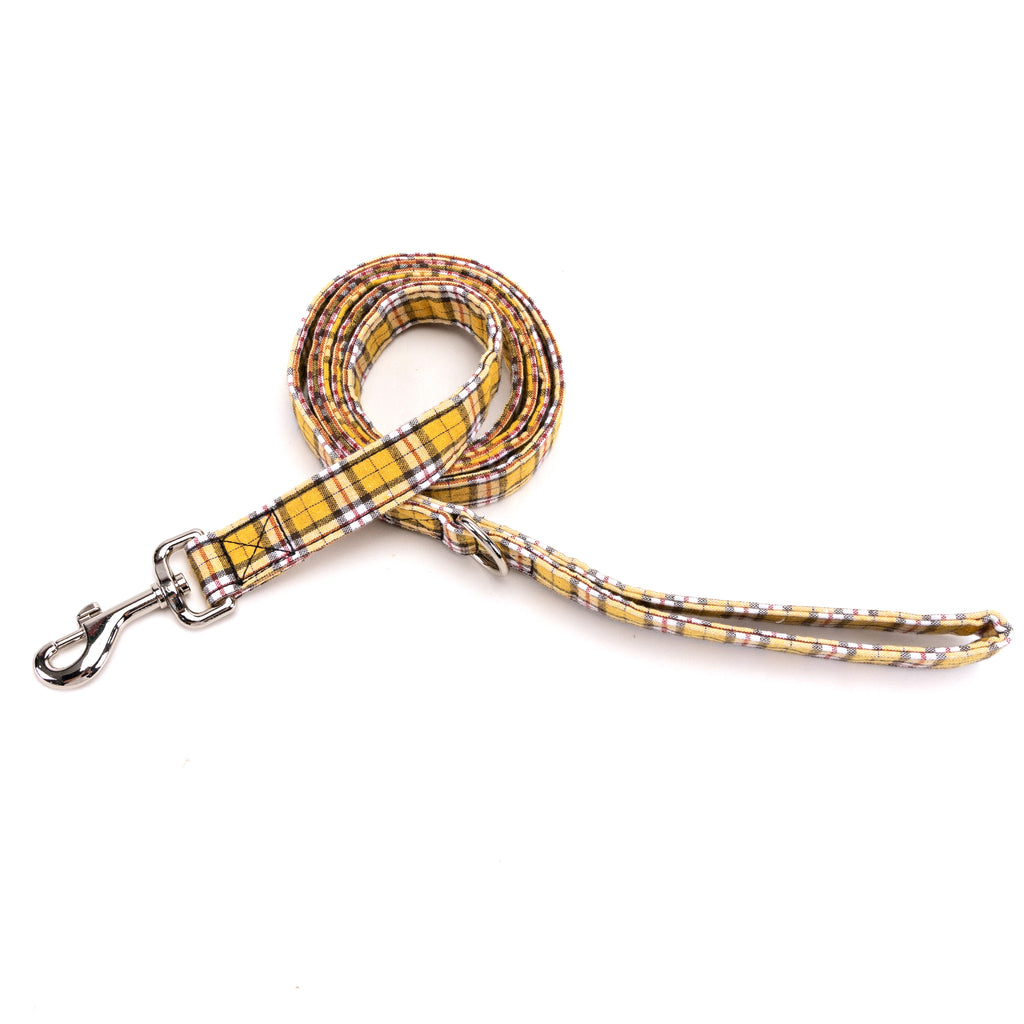 100% Cotton Adjustable Dog Leash MacPherson Hunting Yellow main