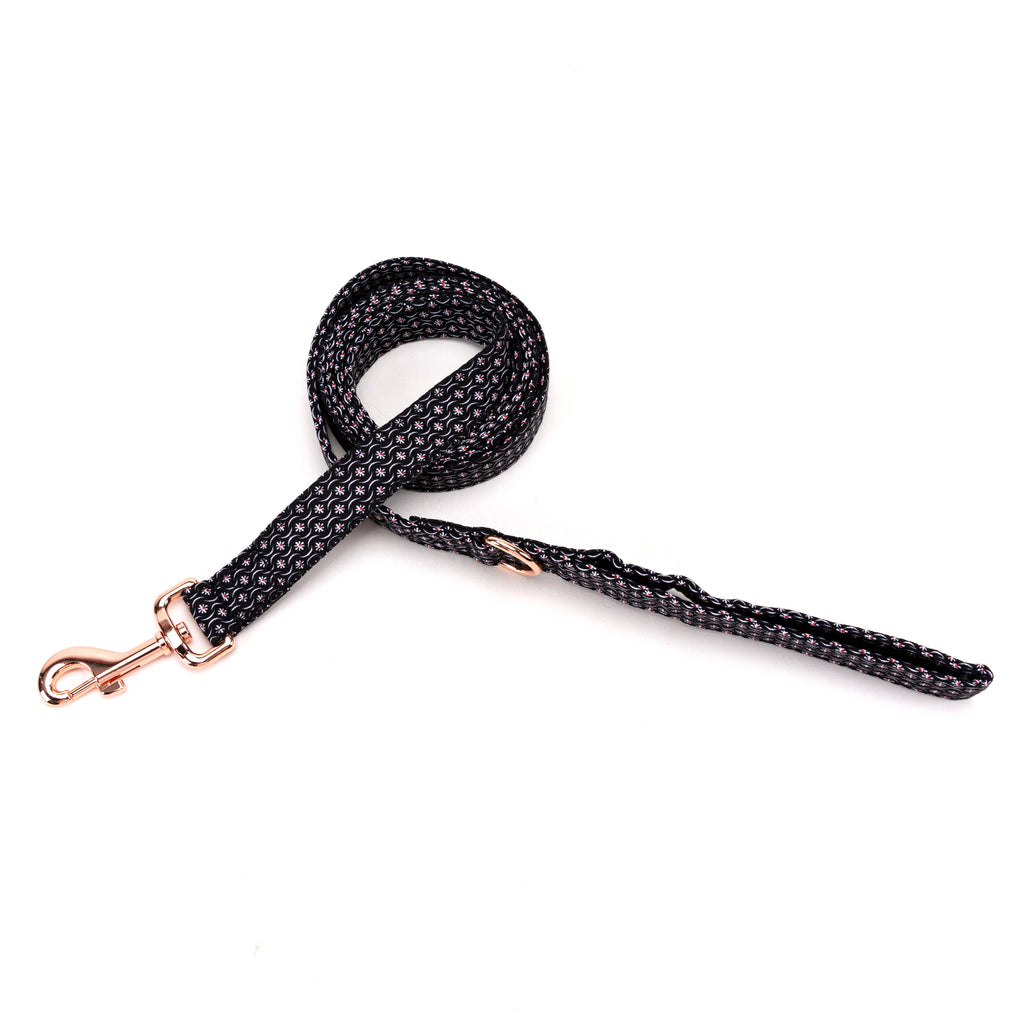 100% Cotton Adjustable Dog Leash  Heritage Black main