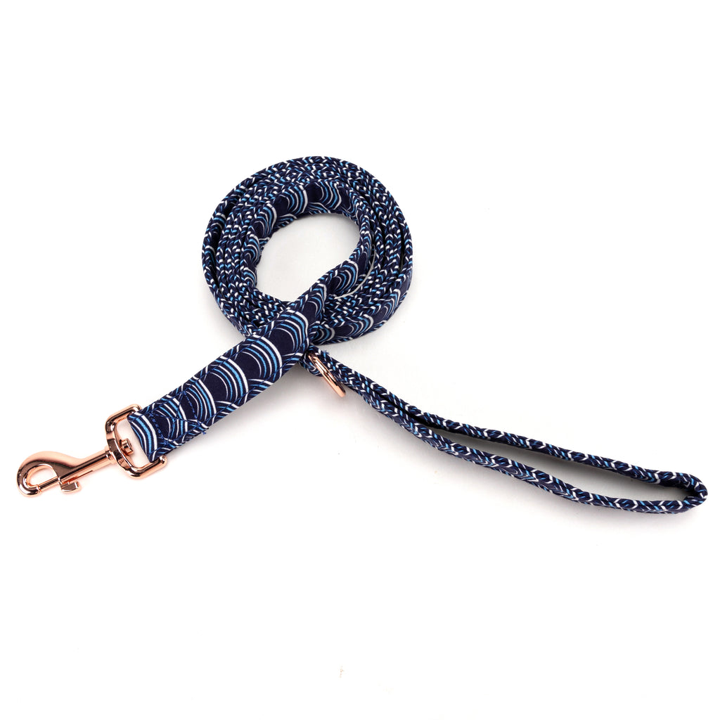 100% Cotton Adjustable Dog Leash Moon Tide main