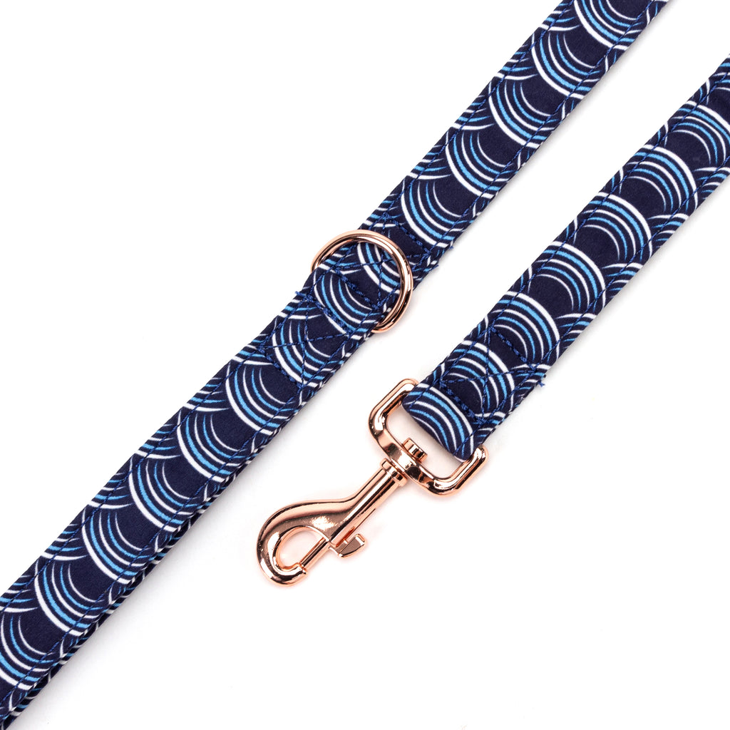 100% Cotton Adjustable Dog Leash Moon Tide hardware