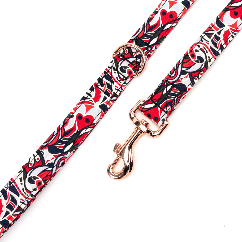 100% Cotton Adjustable Dog Leash  Impressionist hardware