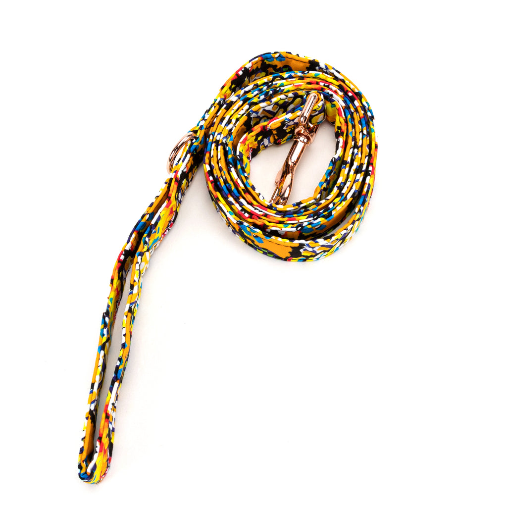 100% Cotton Adjustable Dog Leash  Countryside Life rolled