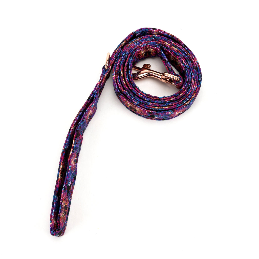 100% Cotton Adjustable Dog Leash Nebula rolled