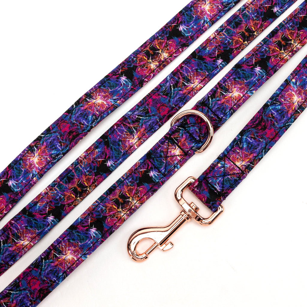 100% Cotton Adjustable Dog Leash Nebula detail