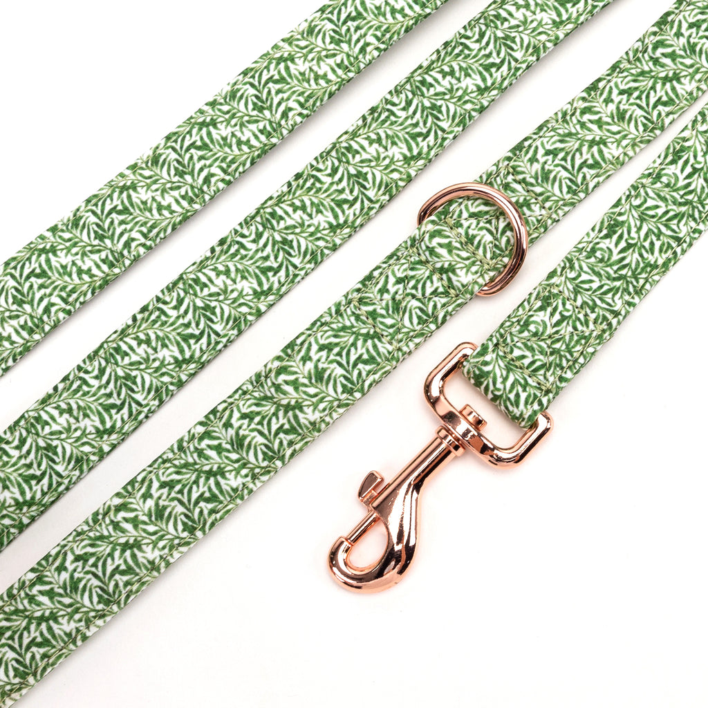 100% Cotton Adjustable Dog Leash  Willow Bough detail