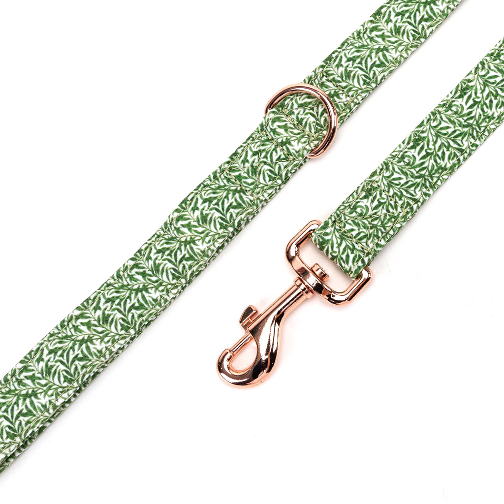 100% Cotton Adjustable Dog Leash  Willow Bough hardware