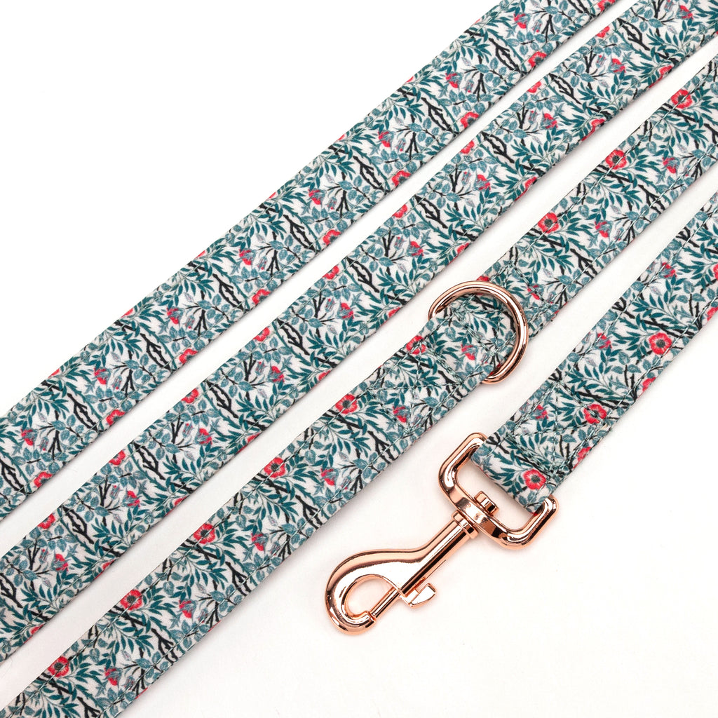 100% Cotton Adjustable Dog Leash  Sweet Briar detail