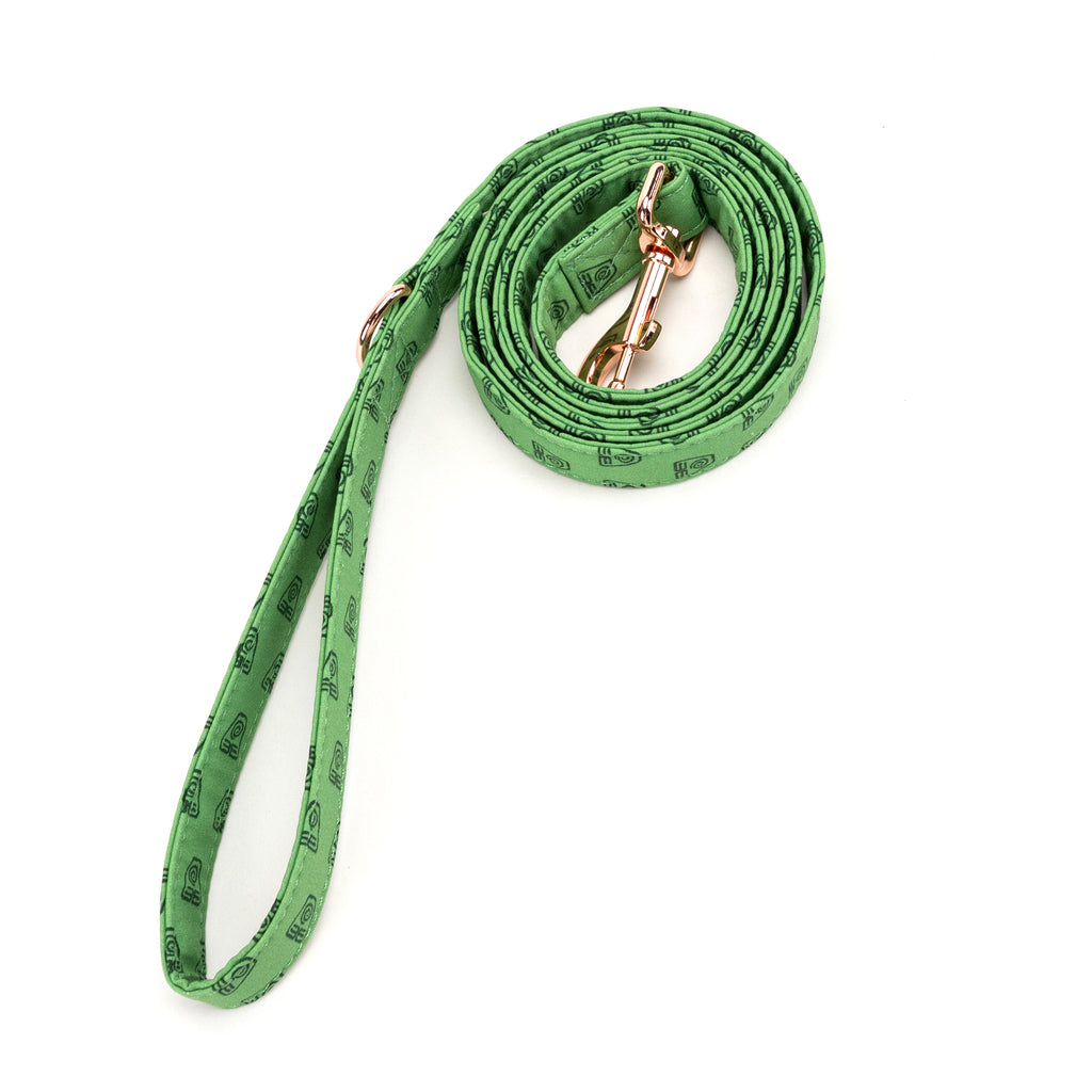 100% Cotton Adjustable Dog Leash Rose Gold  Avatar Earth Kingdom rolled