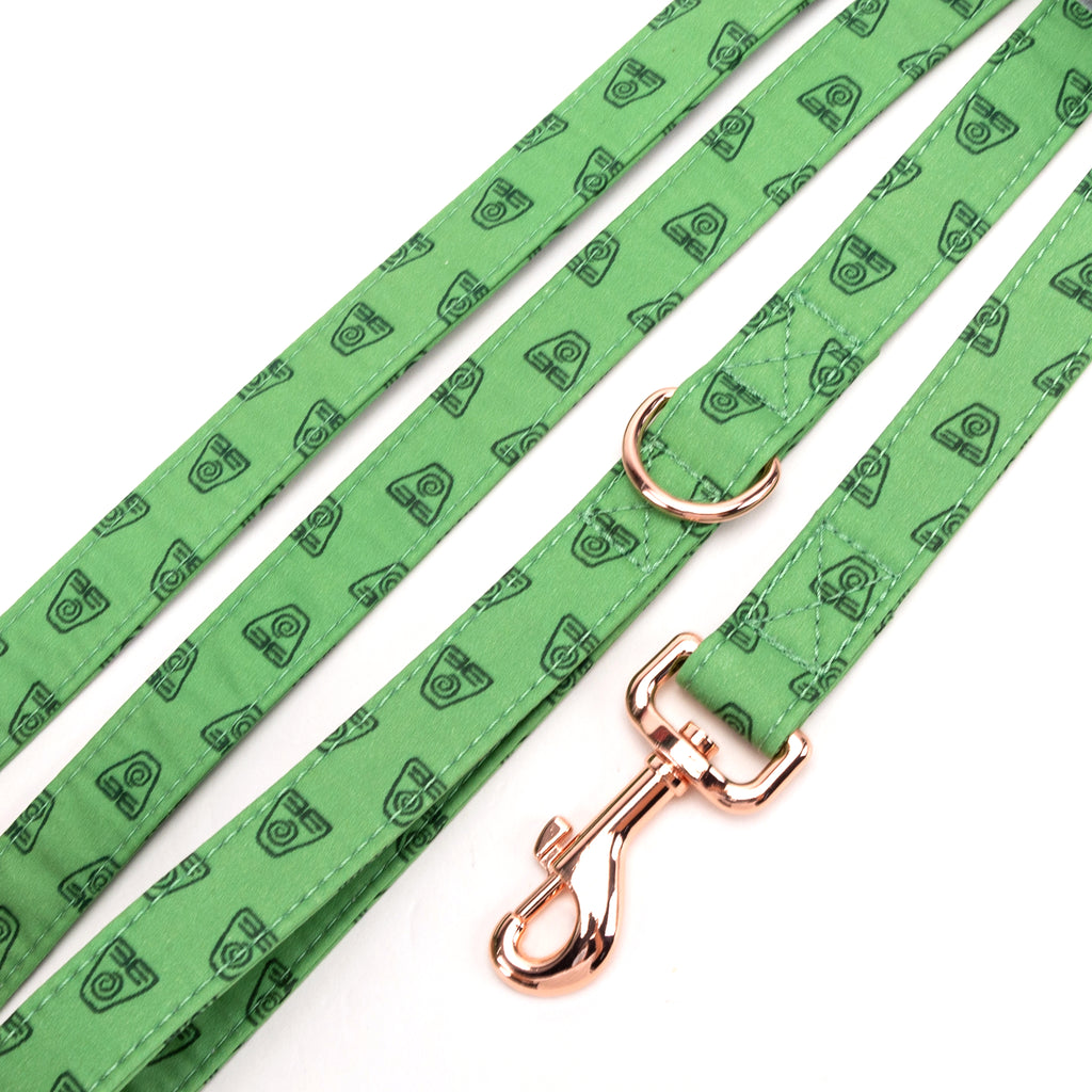 100% Cotton Adjustable Dog Leash Rose Gold  Avatar Earth Kingdom detail