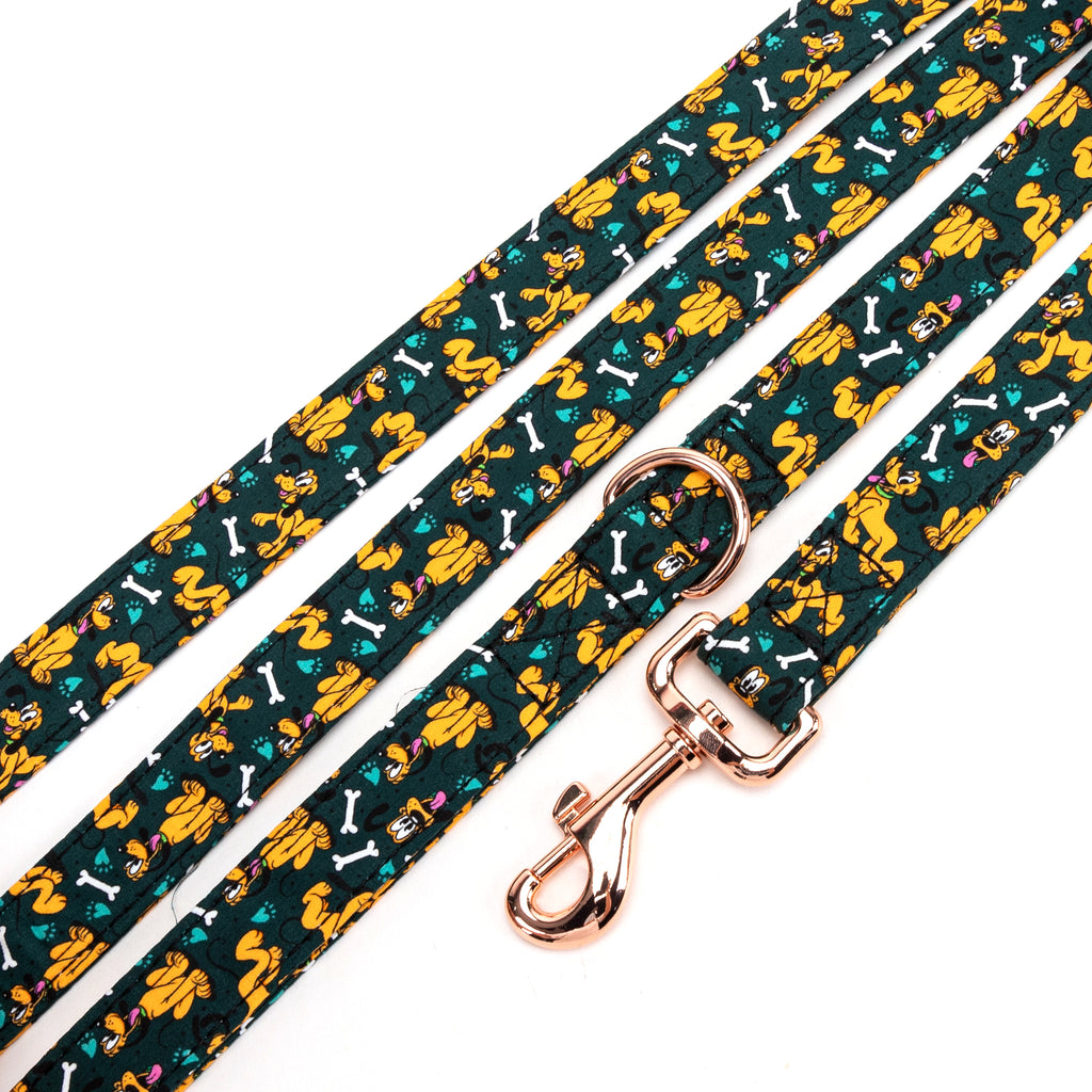 100% Cotton Adjustable Dog Leash Rose Gold Pluto detail