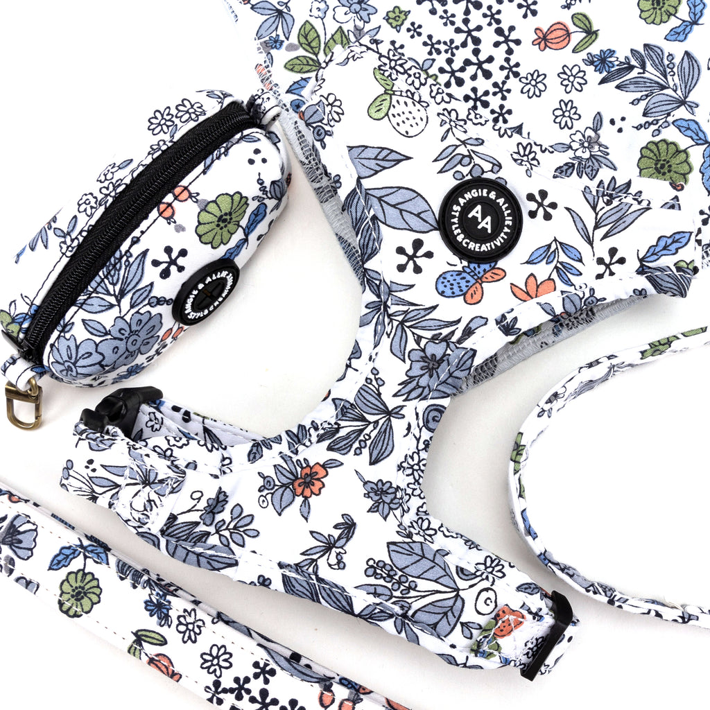 100% Cotton Adjustable No Pull Dog Harness Brass Spring Valley products series