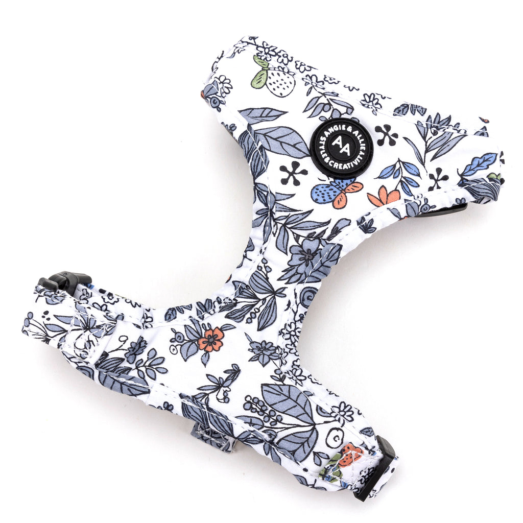 100% Cotton Adjustable No Pull Dog Harness Brass Spring Valley main