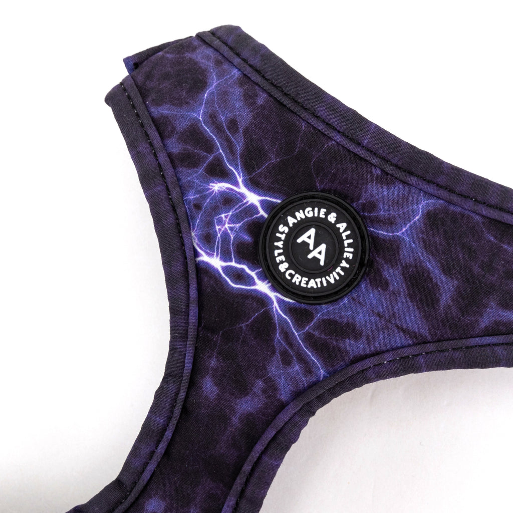 100% Cotton Adjustable No Pull Dog Harness Brass Aurora detail