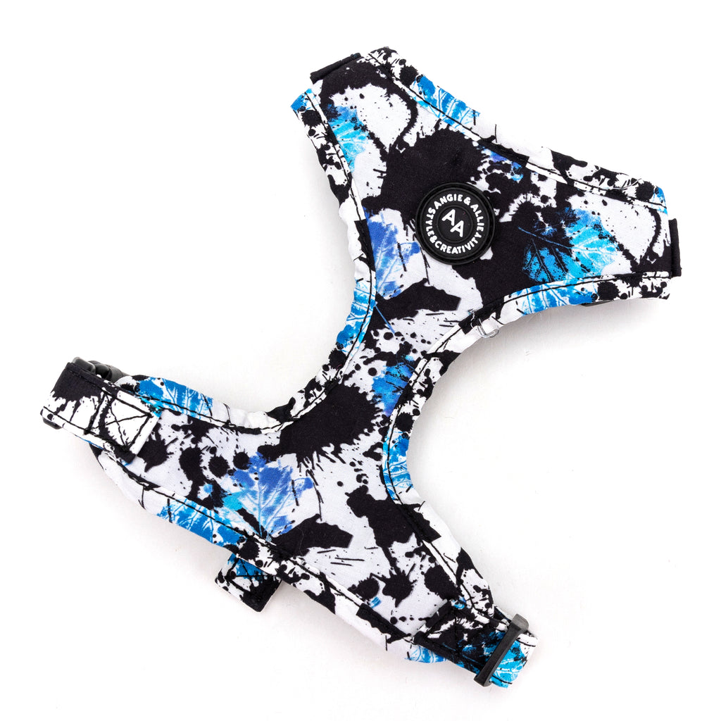 100% Cotton Adjustable No Pull Dog Harness Brass Lotus main