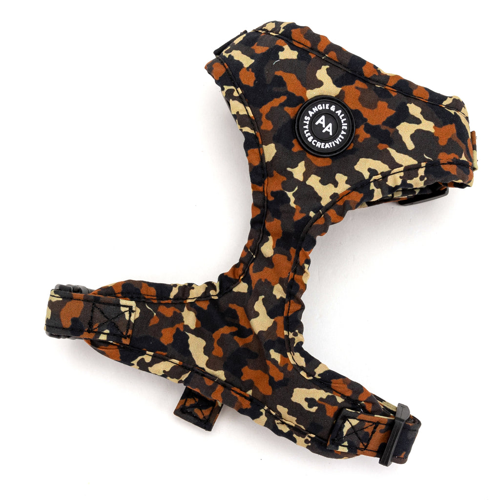 100% Cotton Adjustable No Pull Dog Harness Silver  Camo main