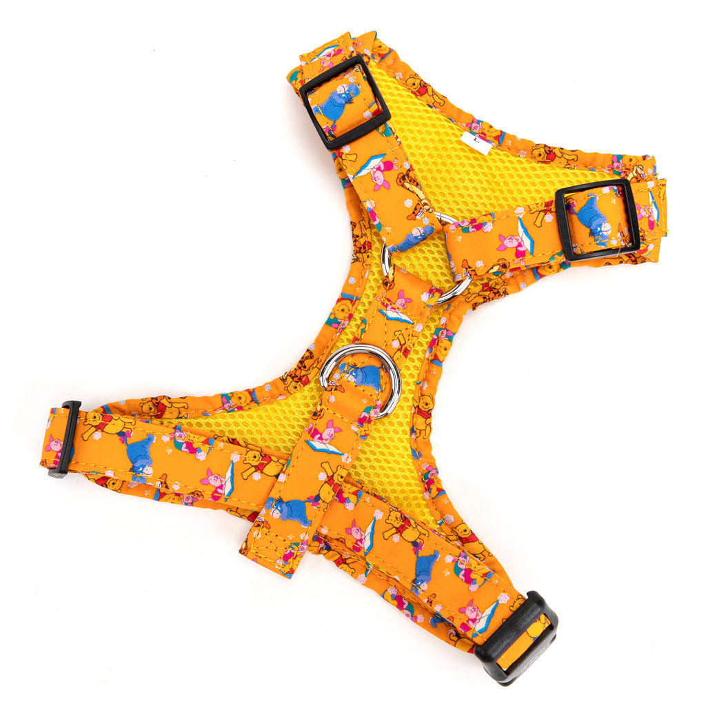 Winnie the Pooh Dog Harness 100% Organic Cotton back