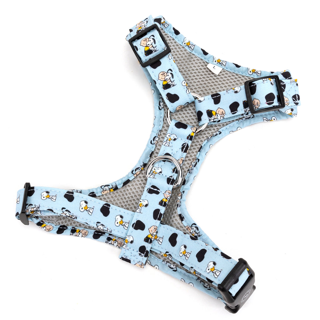 Snoopy Dog Harness with Organic Cotton for Comfort back