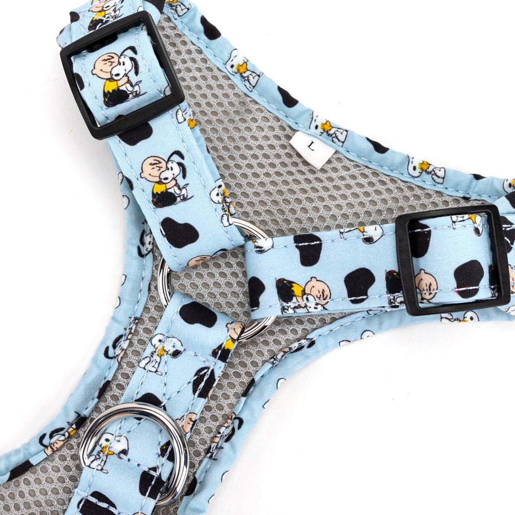 Snoopy Dog Harness with Organic Cotton for Comfort buckle