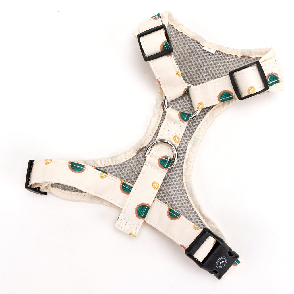 100% Cotton Adjustable No Pull Dog Harness Silver  The Hobbit  LOTR back