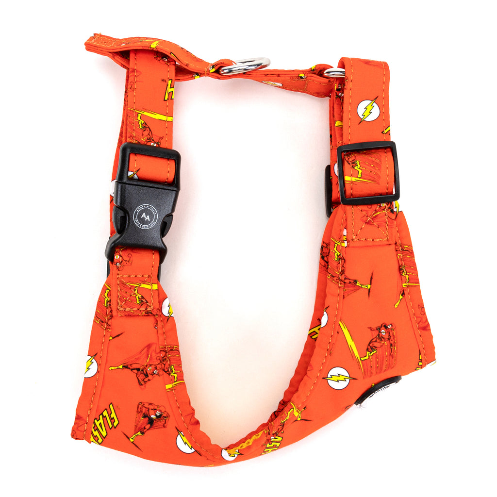 The Flash Adjustable No Pull Dog Harness Cotton & Silver side
