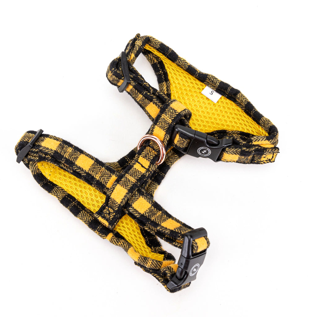 Harness Rose Gold  Black Watch Yellow back