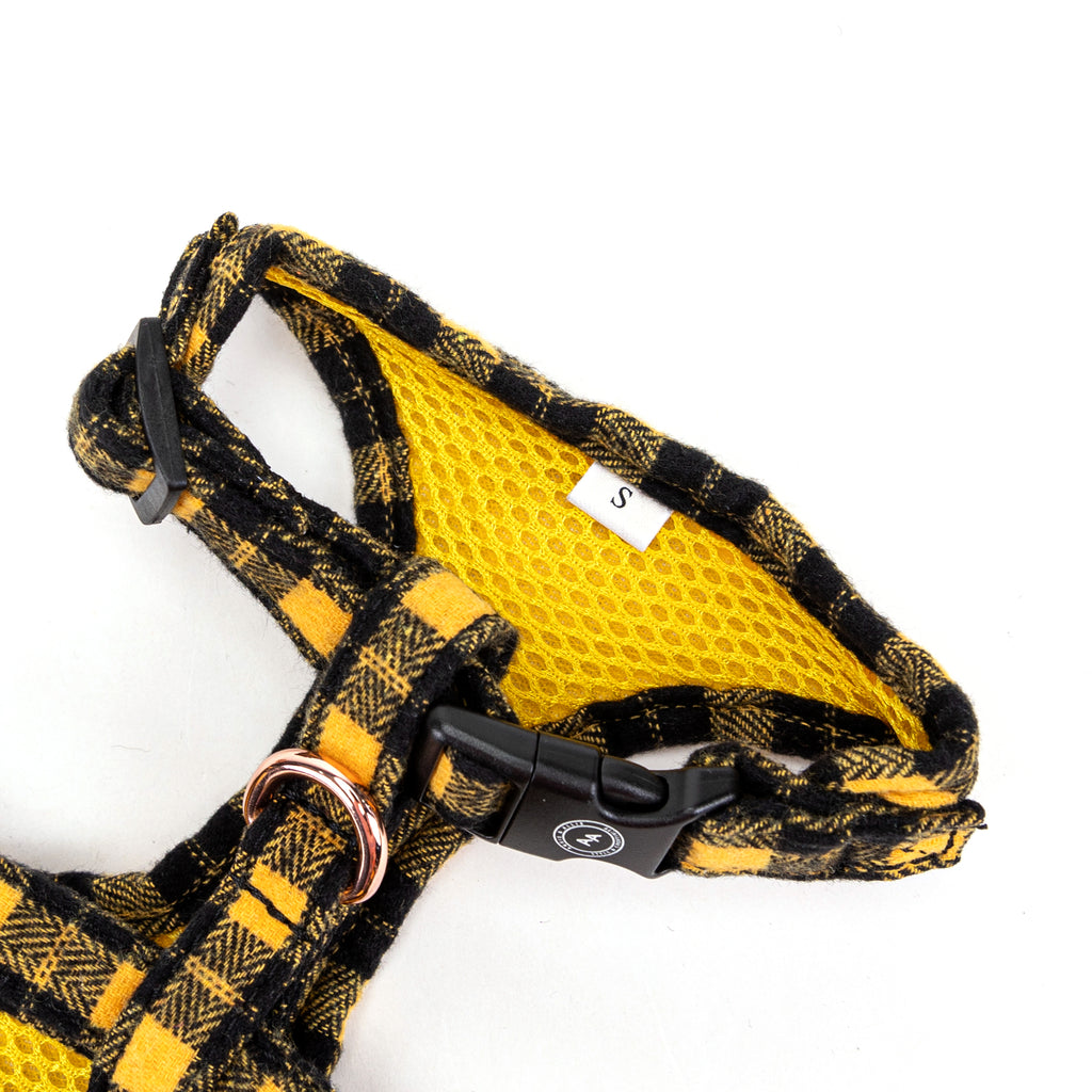 Harness Rose Gold  Black Watch Yellow buckle