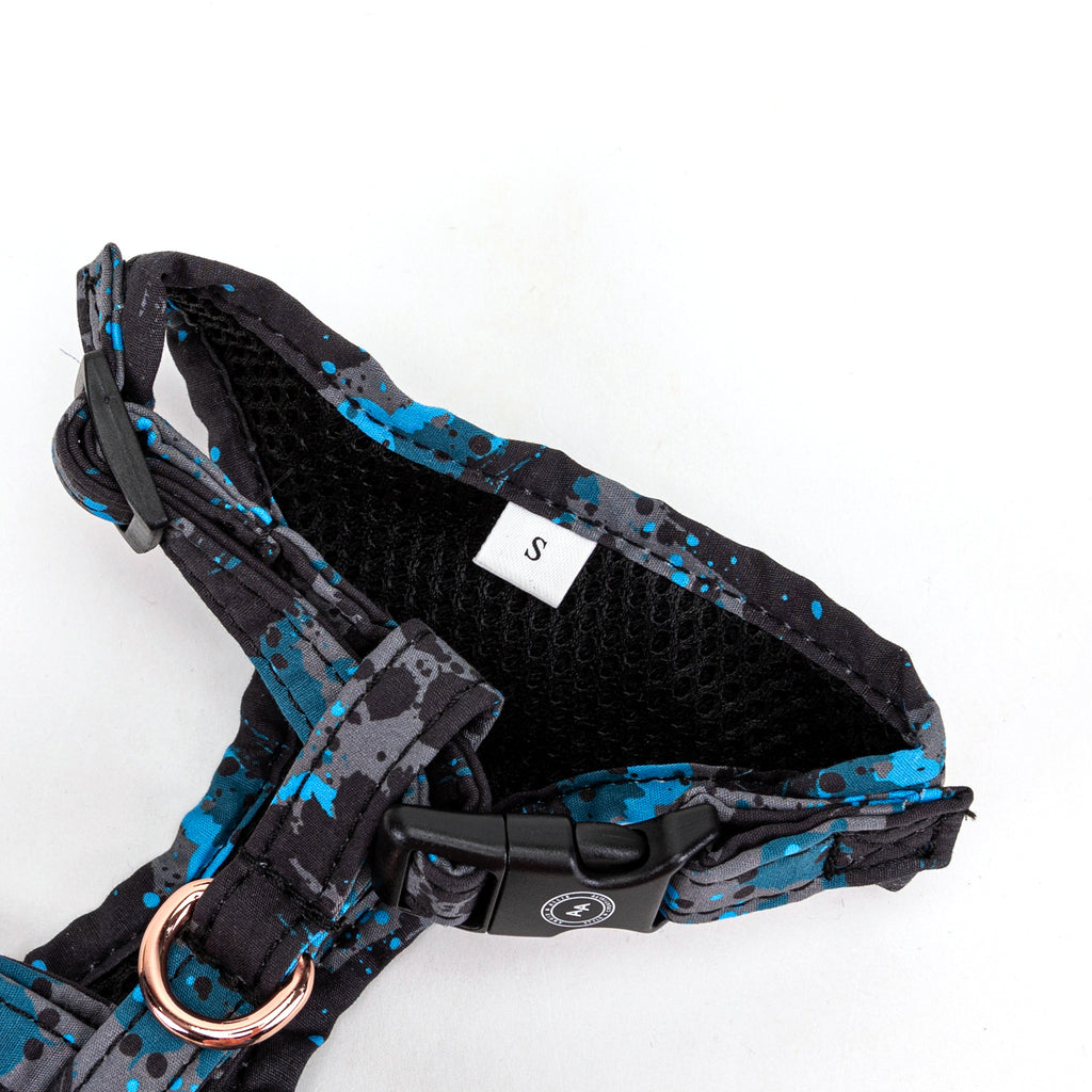 100% Cotton Adjustable No Pull Dog Harness Rose Gold  Camouflage buckle