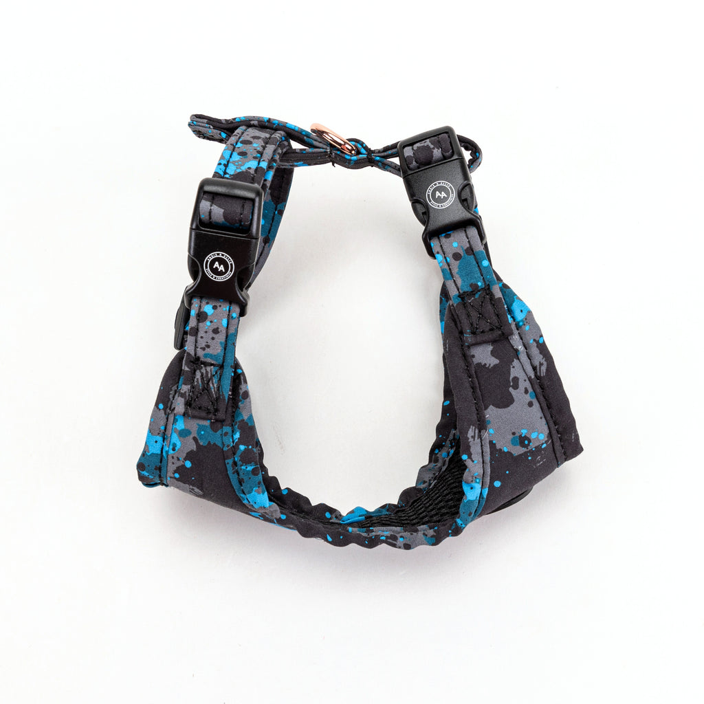 100% Cotton Adjustable No Pull Dog Harness Rose Gold  Camouflage side