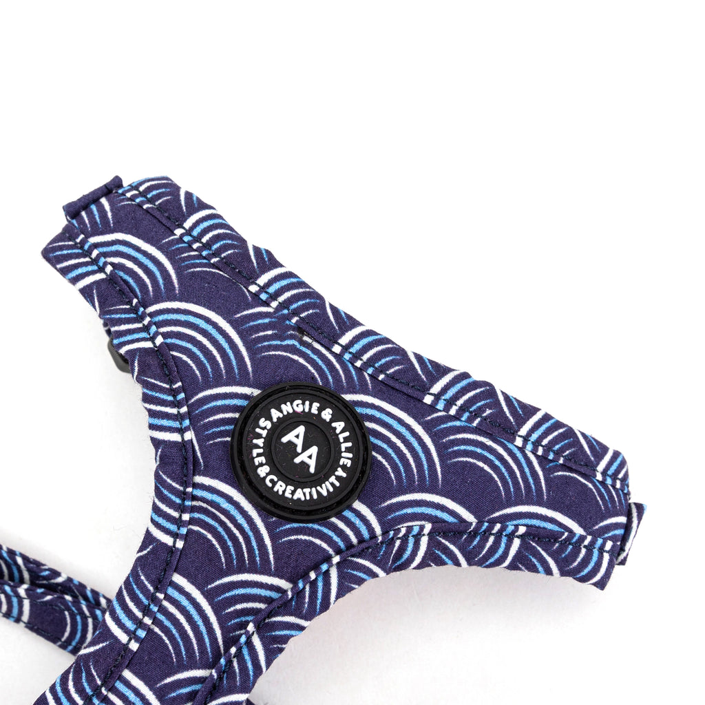 100% Cotton Adjustable No Pull Dog Harness Rose Gold   Moon Tide detail