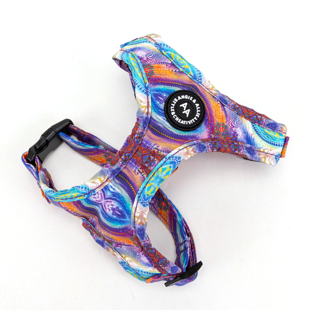 100% Cotton Adjustable No Pull Dog Harness Rose Gold  Aurora main