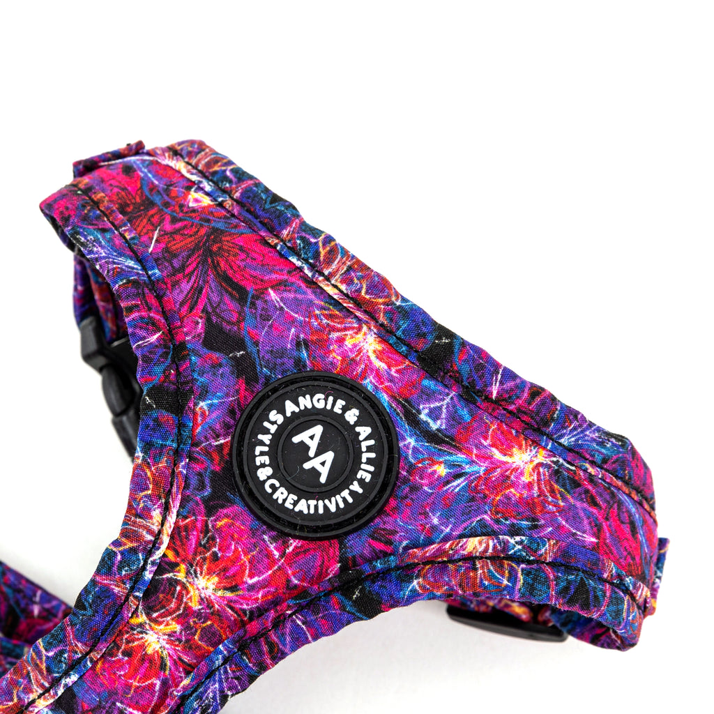 100% Cotton Adjustable Dog Harness  Nebula detail