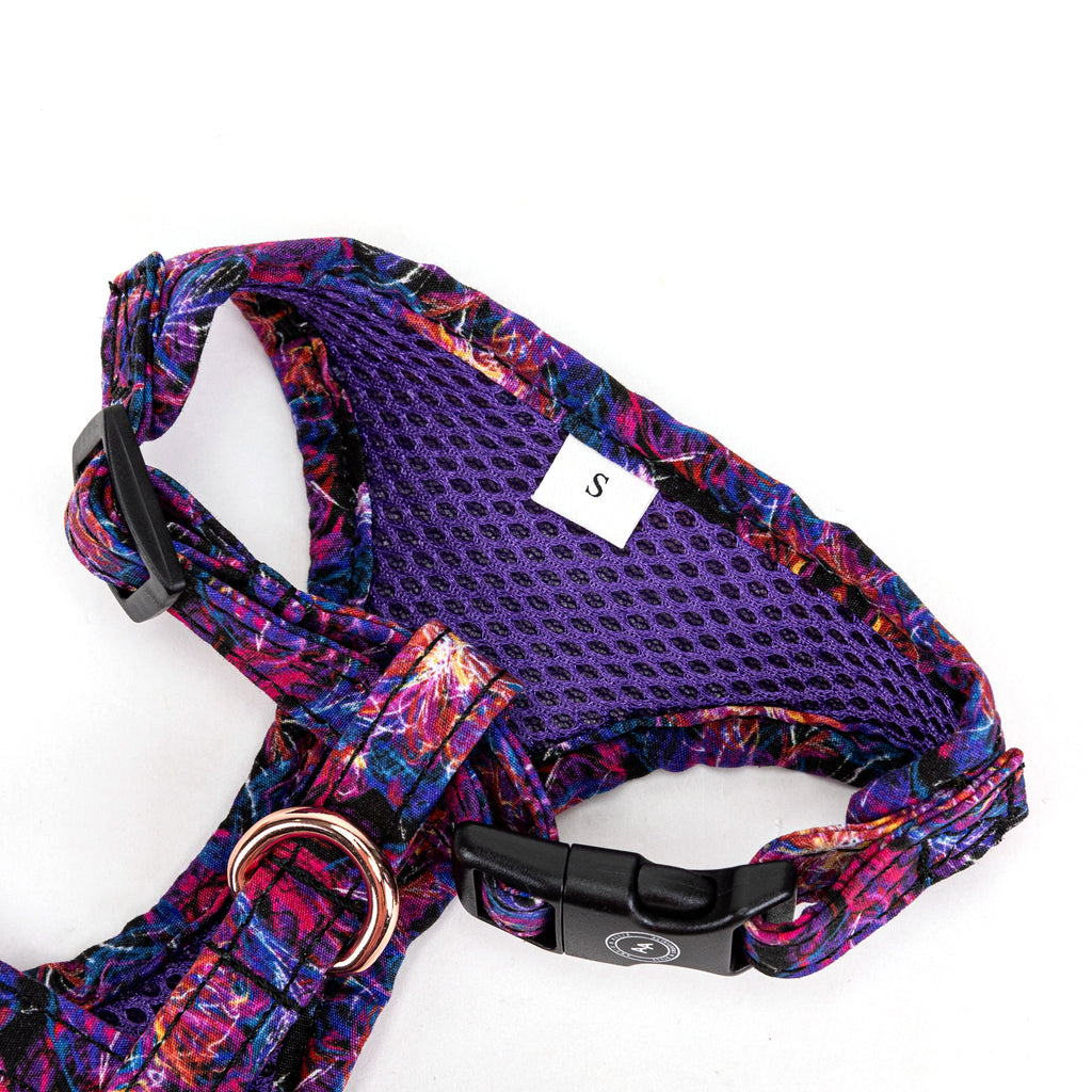 100% Cotton Adjustable Dog Harness  Nebula buckle